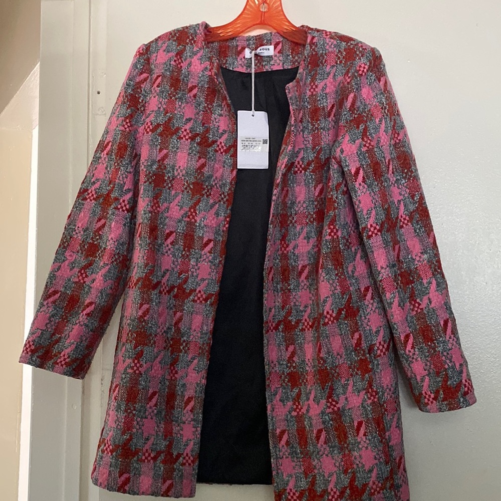 Brand new houndstooth coat